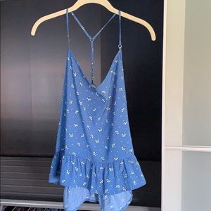 Blue patterned tank from Abercrombie!